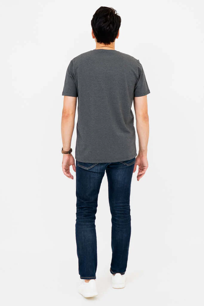 Adam Short Sleeve Shirt, Graphite, Bamboo - Image 5
