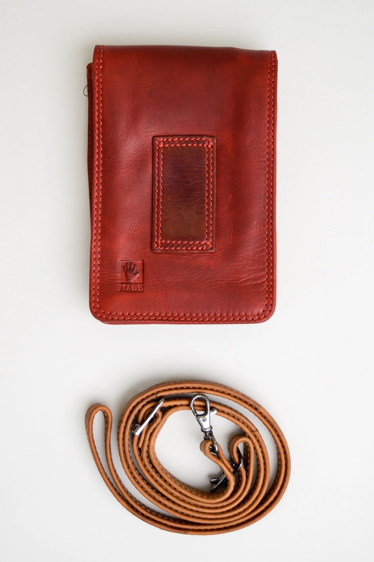 Adrian Klis 1718 Organizer Red/Tan, Leather - Image 2