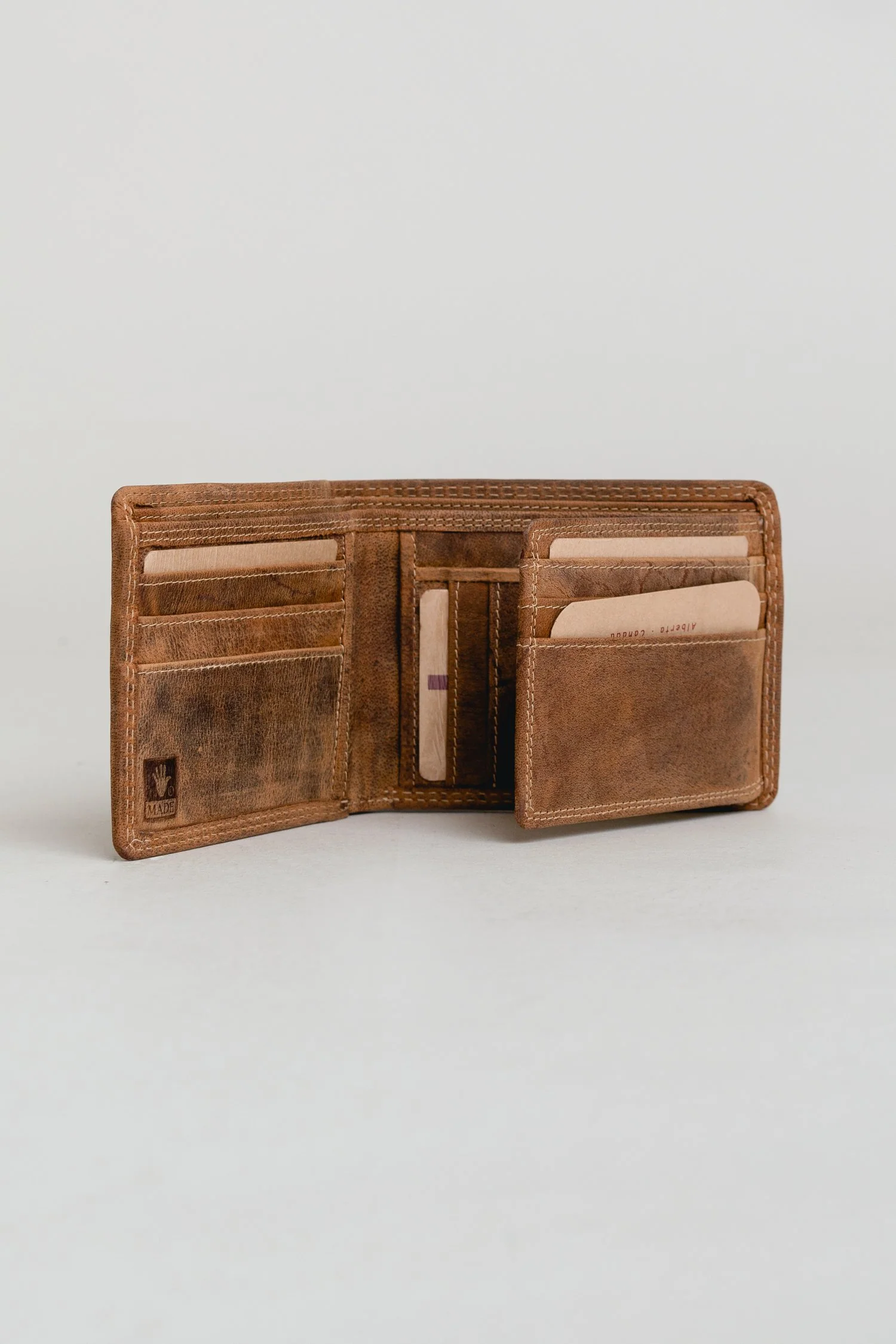 Adrian Klis 213 Bill Fold, Buffalo Leather - Image 2