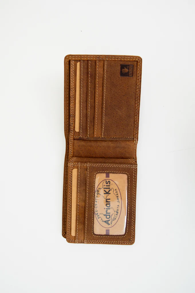 Adrian Klis 214 Bill Fold, Buffalo Leather - Image 4