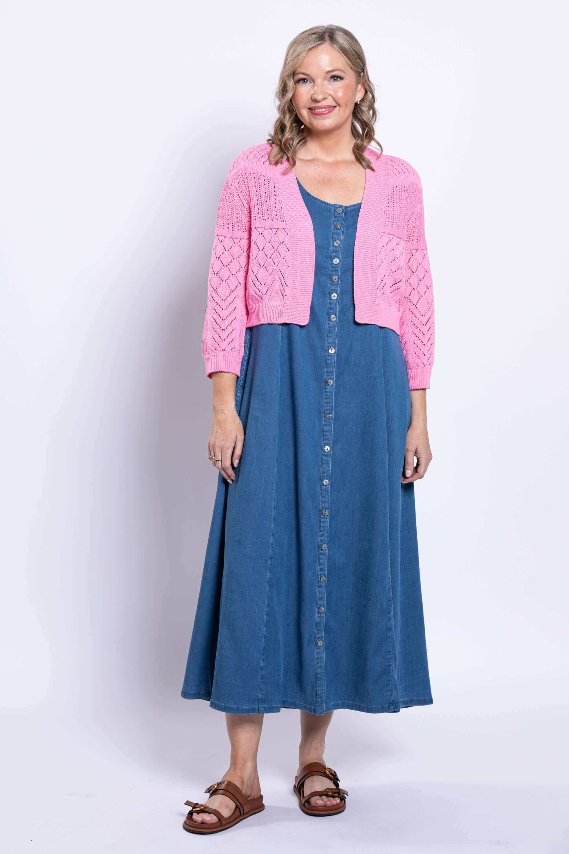 Aldi Sweater, Pink, Cotton - Image 2