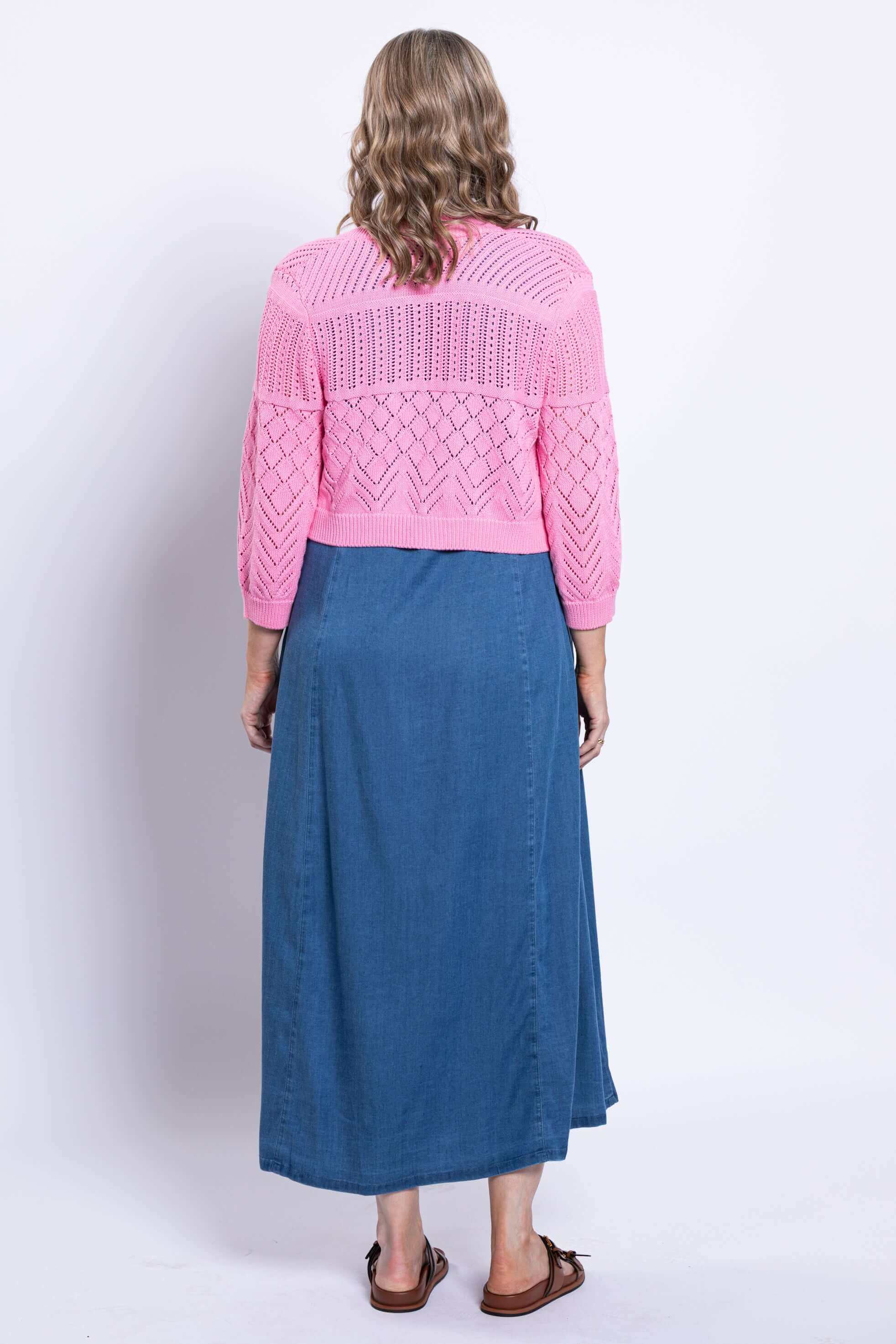 Aldi Sweater, Pink, Cotton - Image 5