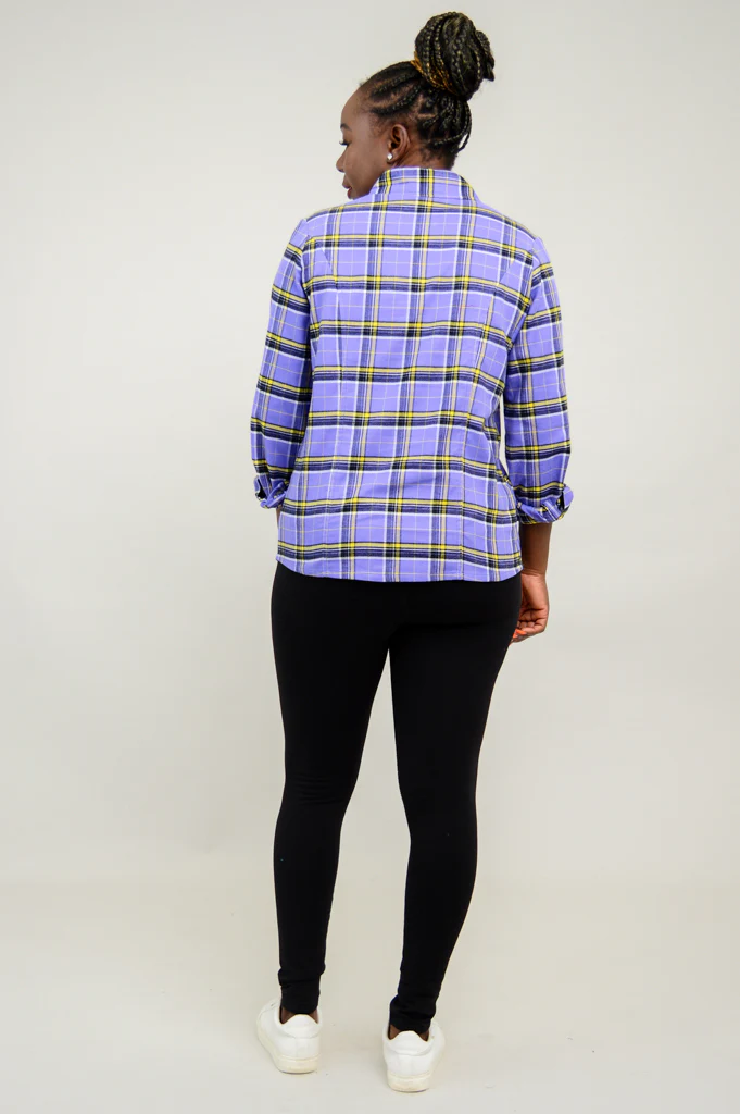 Alexis Top, Comfrey Plaid, Cotton Flannel - Final Sale - Image 7