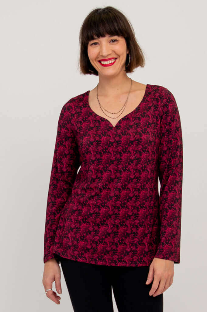 Annette L/S Top, Bazar, Bamboo - Final Sale - Image 2