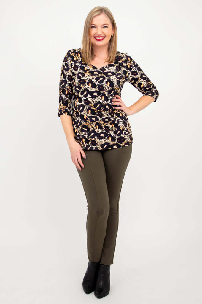 Annette Top, Leonine, Bamboo - Final Sale - Image 2