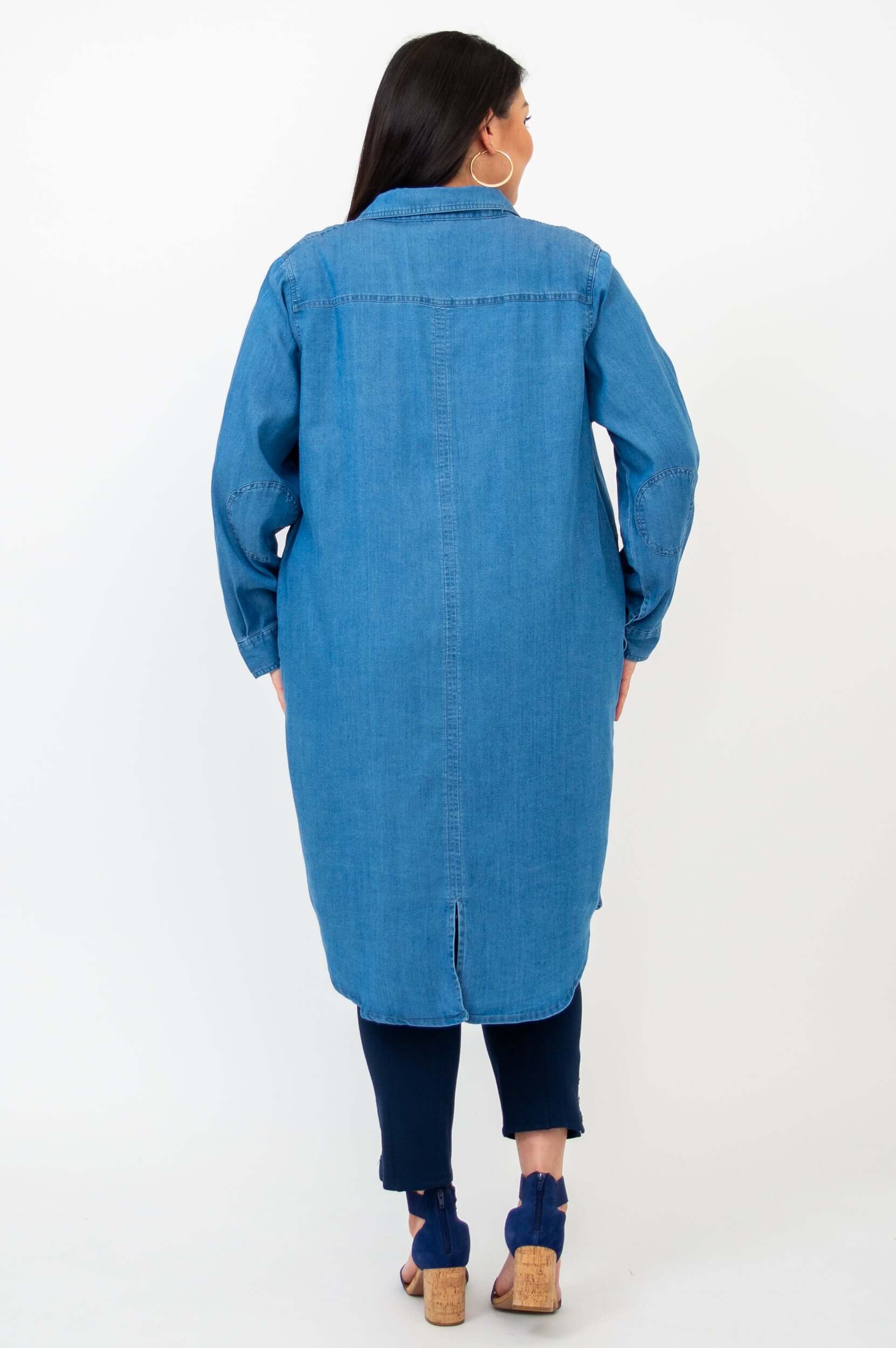 Anka Duster, Lightweight Tencel Denim - Image 4