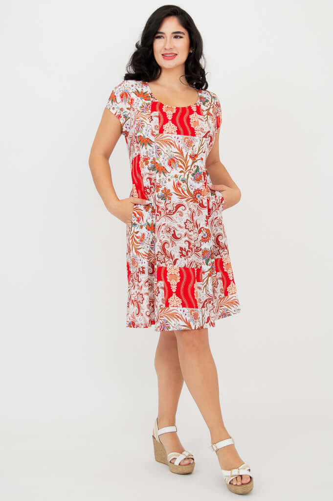 Anna Dress, Charm, Linen Bamboo - Final Sale
