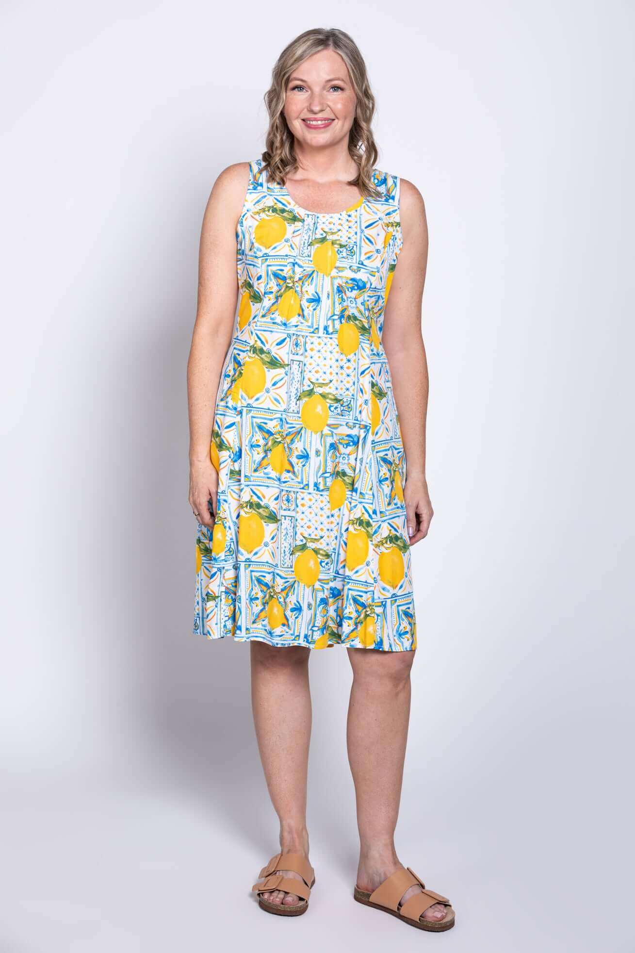 Arden Dress, Coastal Gold
