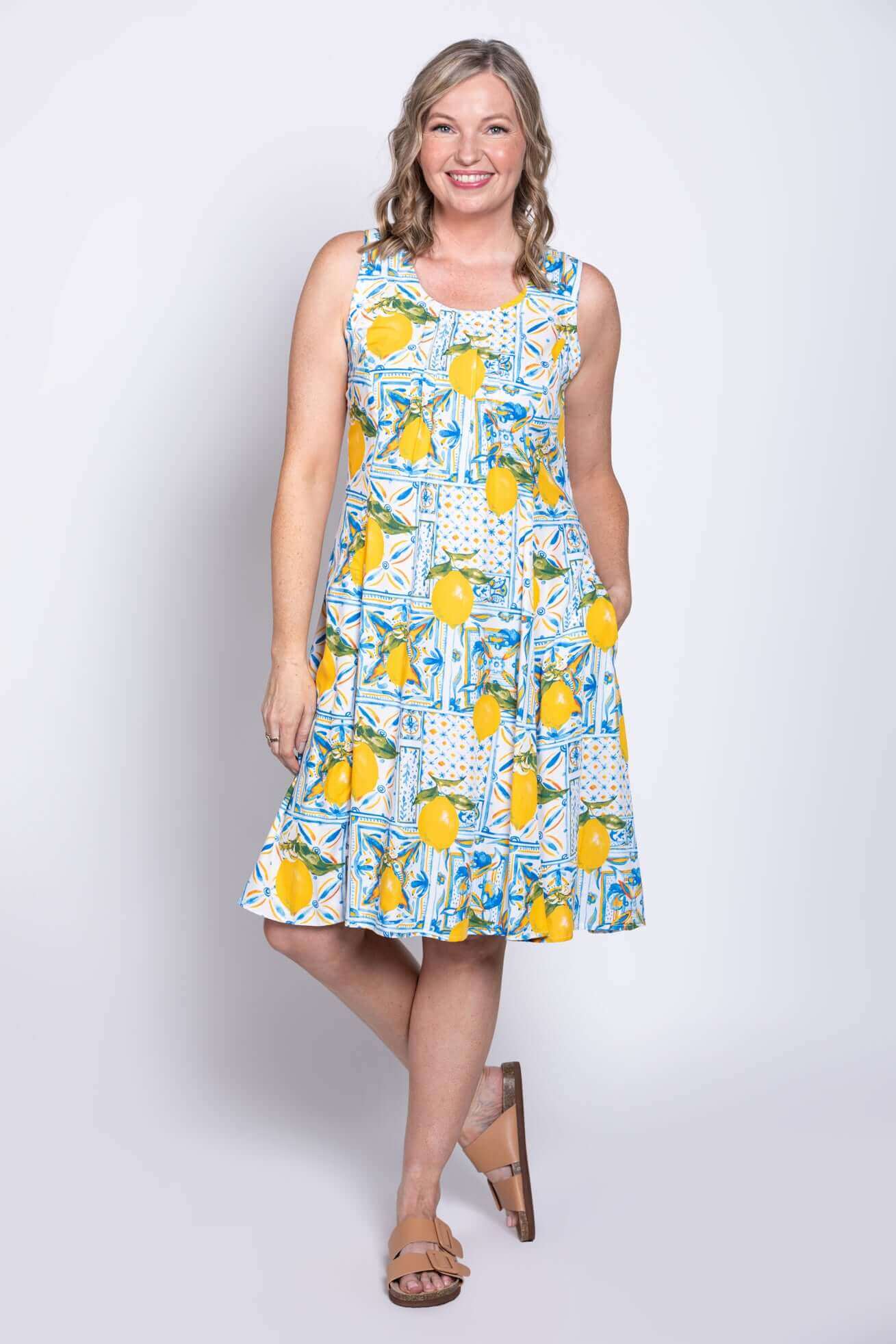 Arden Dress, Coastal Gold - Image 2