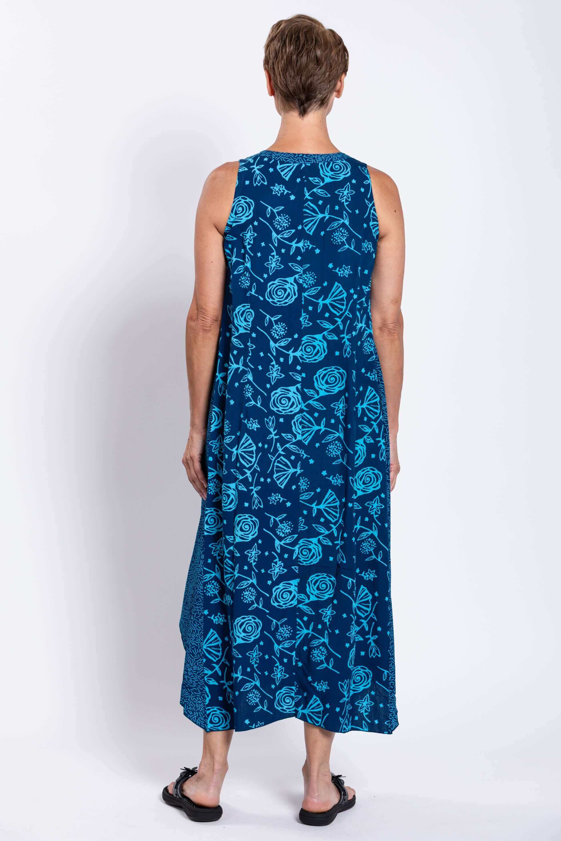 Ari Dress, Indigo Floral - Image 4