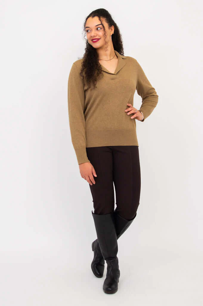 Astrid Sweater, Terra, Cotton - Final Sale - Image 4