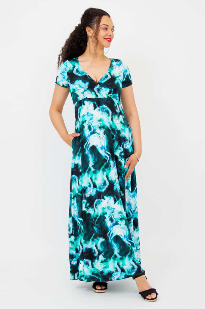 Aurora Maxi Dress, Charisma, Bamboo - Image 3