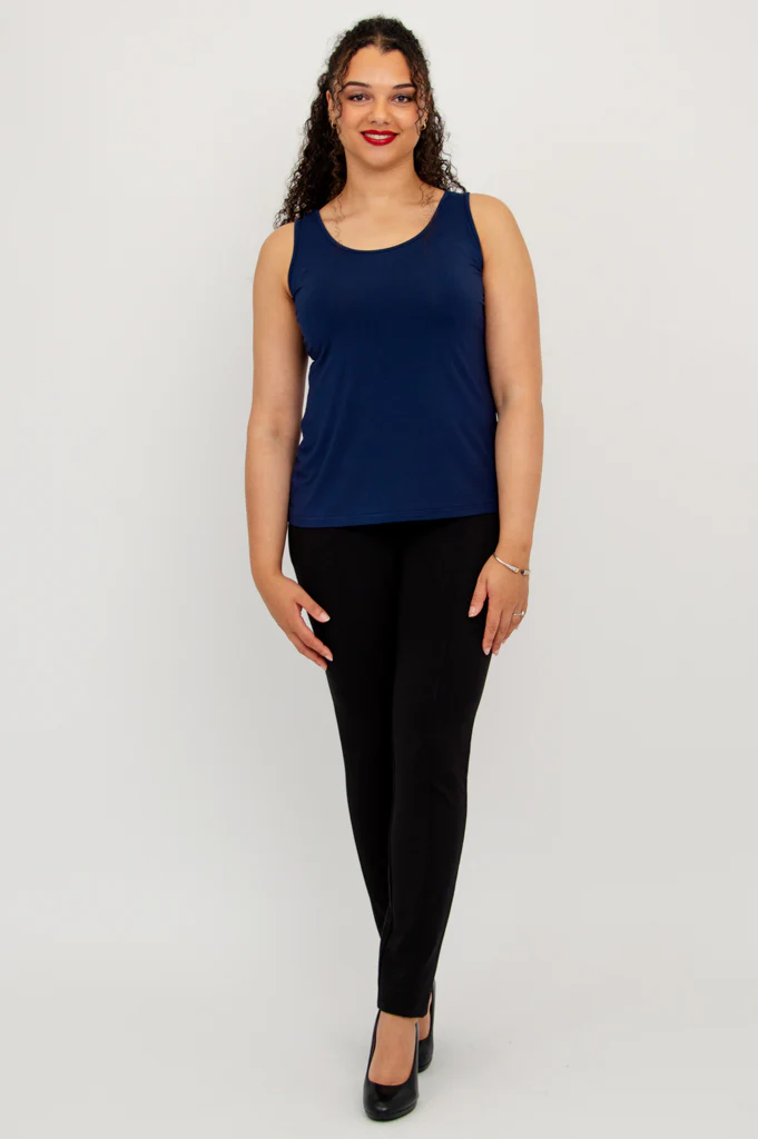 Avalon Tank, Indigo, Bamboo - Image 4