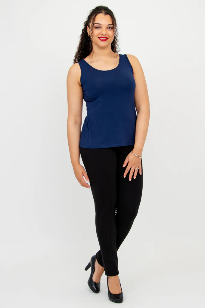 Avalon Tank, Indigo, Bamboo - Image 7