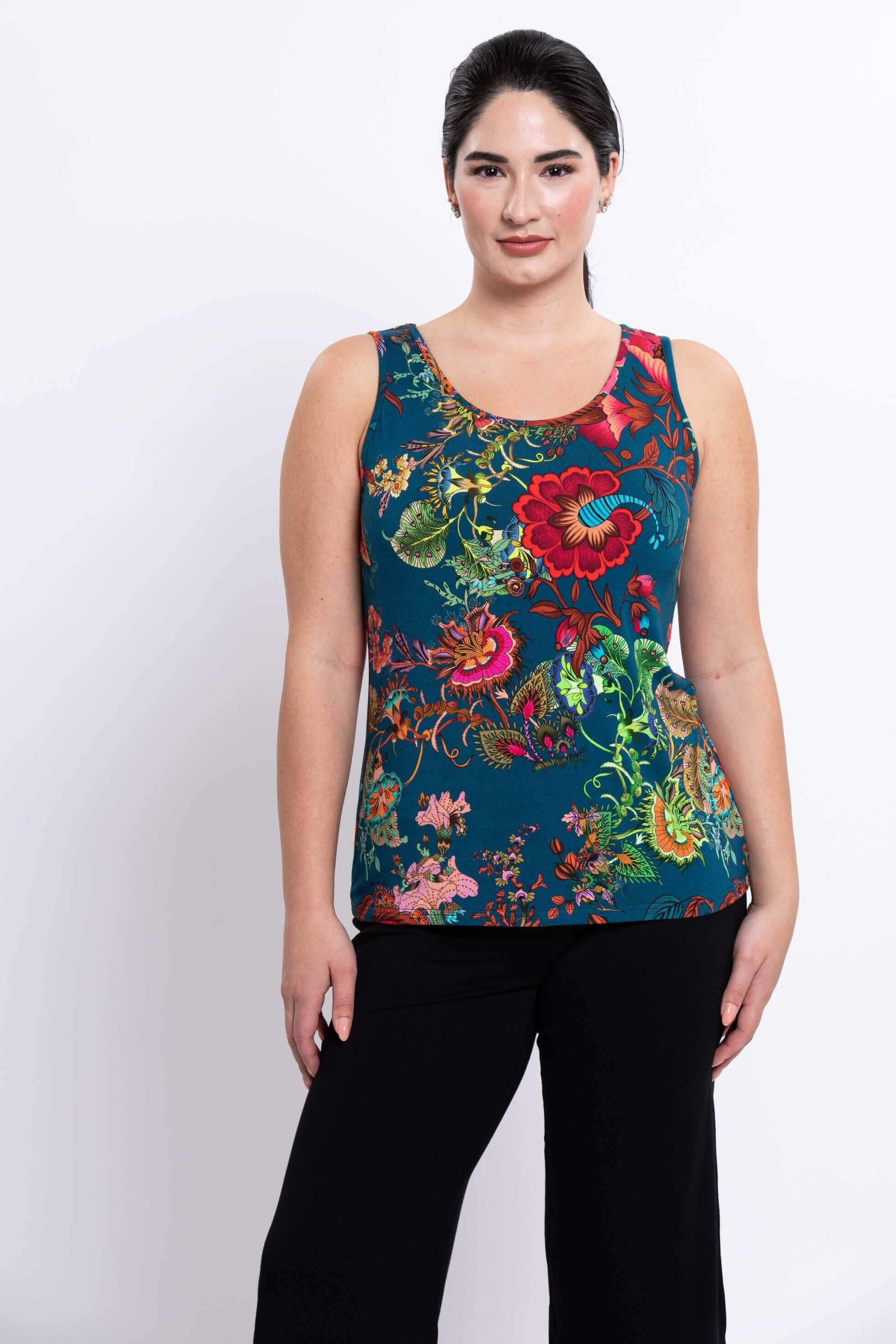Avalon Tank, Teal Fantasy, Bamboo
