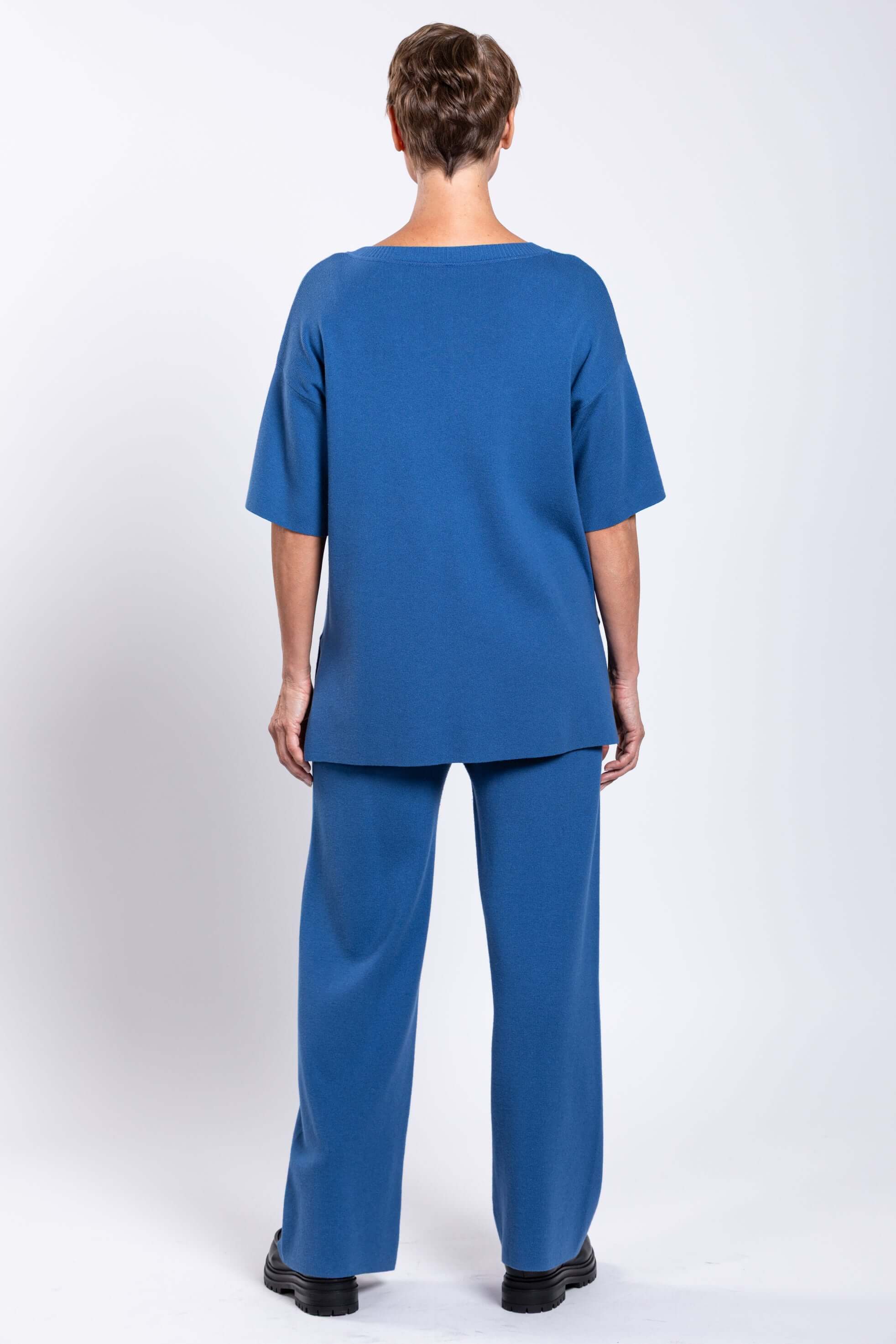 Bailey Pant, Blue, Cotton - Image 3