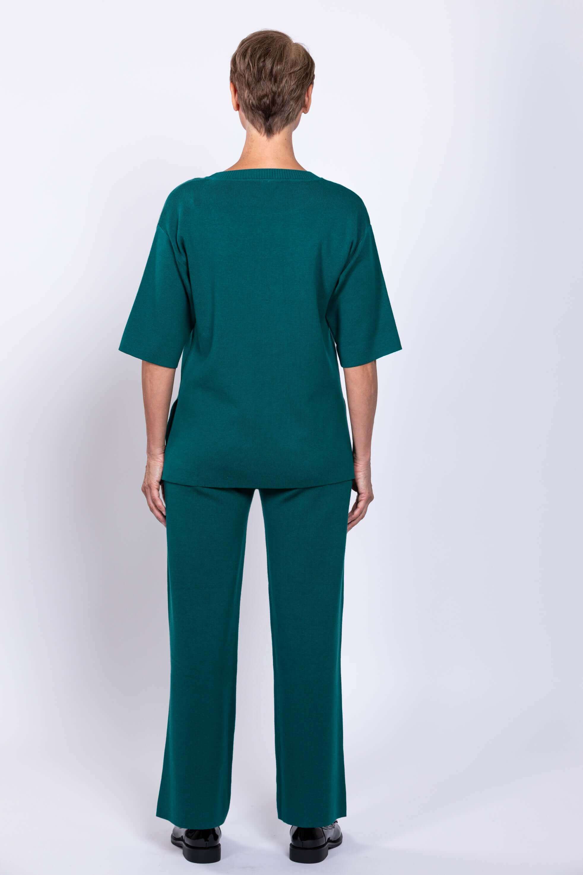Bailey Sweater, Teal, Cotton - Image 5
