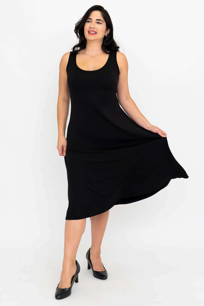 Becca Dress, Black, Bamboo - Image 3