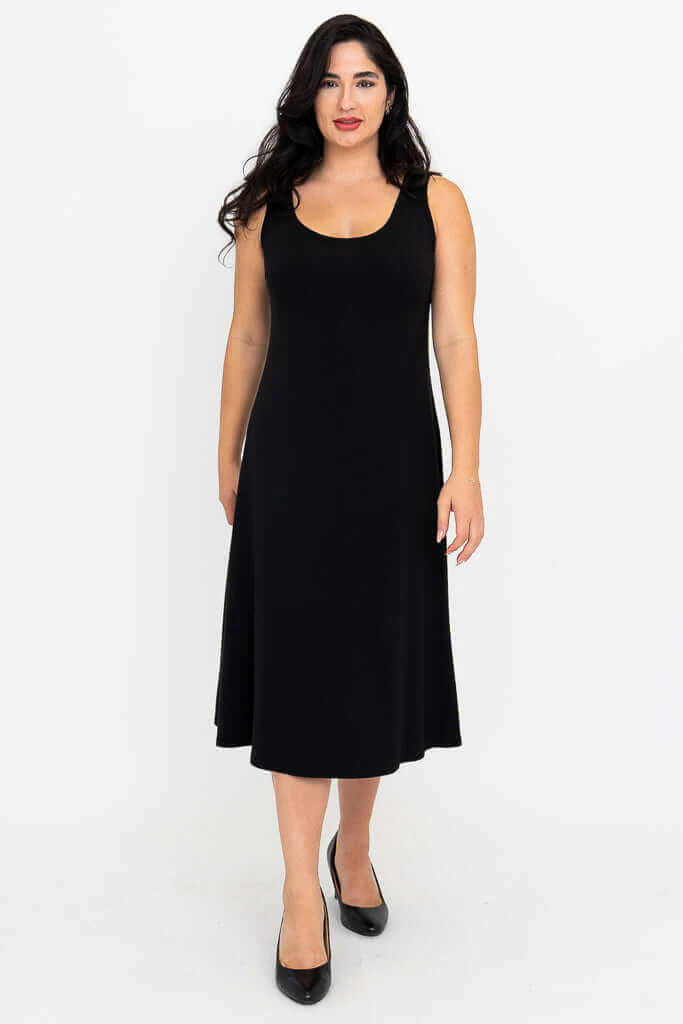 Becca Dress, Black, Bamboo - Image 4