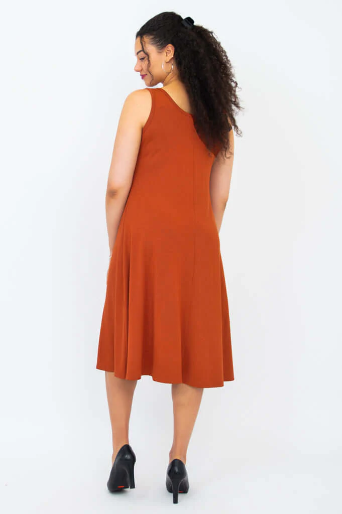 Becca Dress, Copper, Bamboo - Image 4