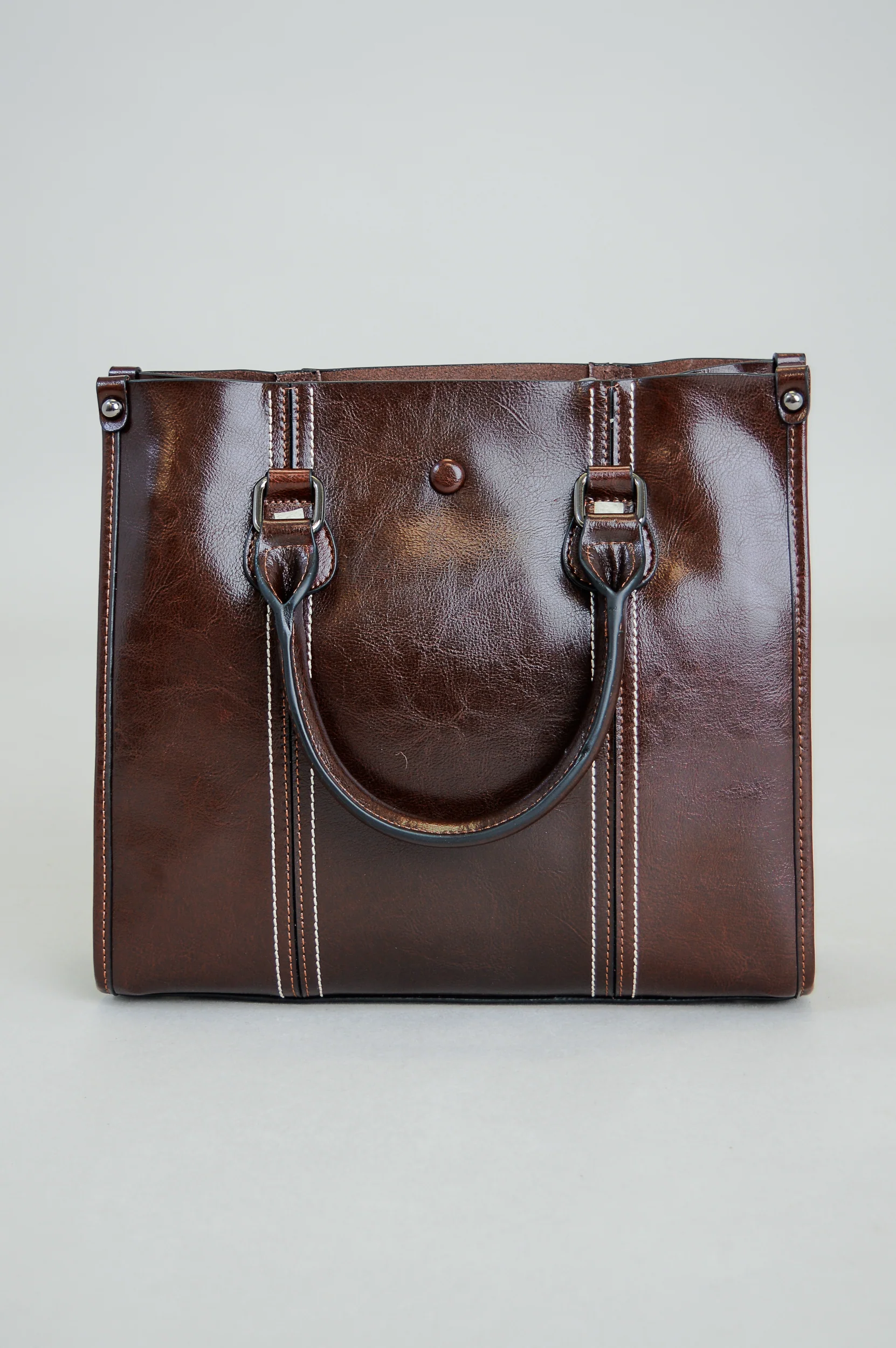 Bella Handbag, Tan, Leather - Image 3