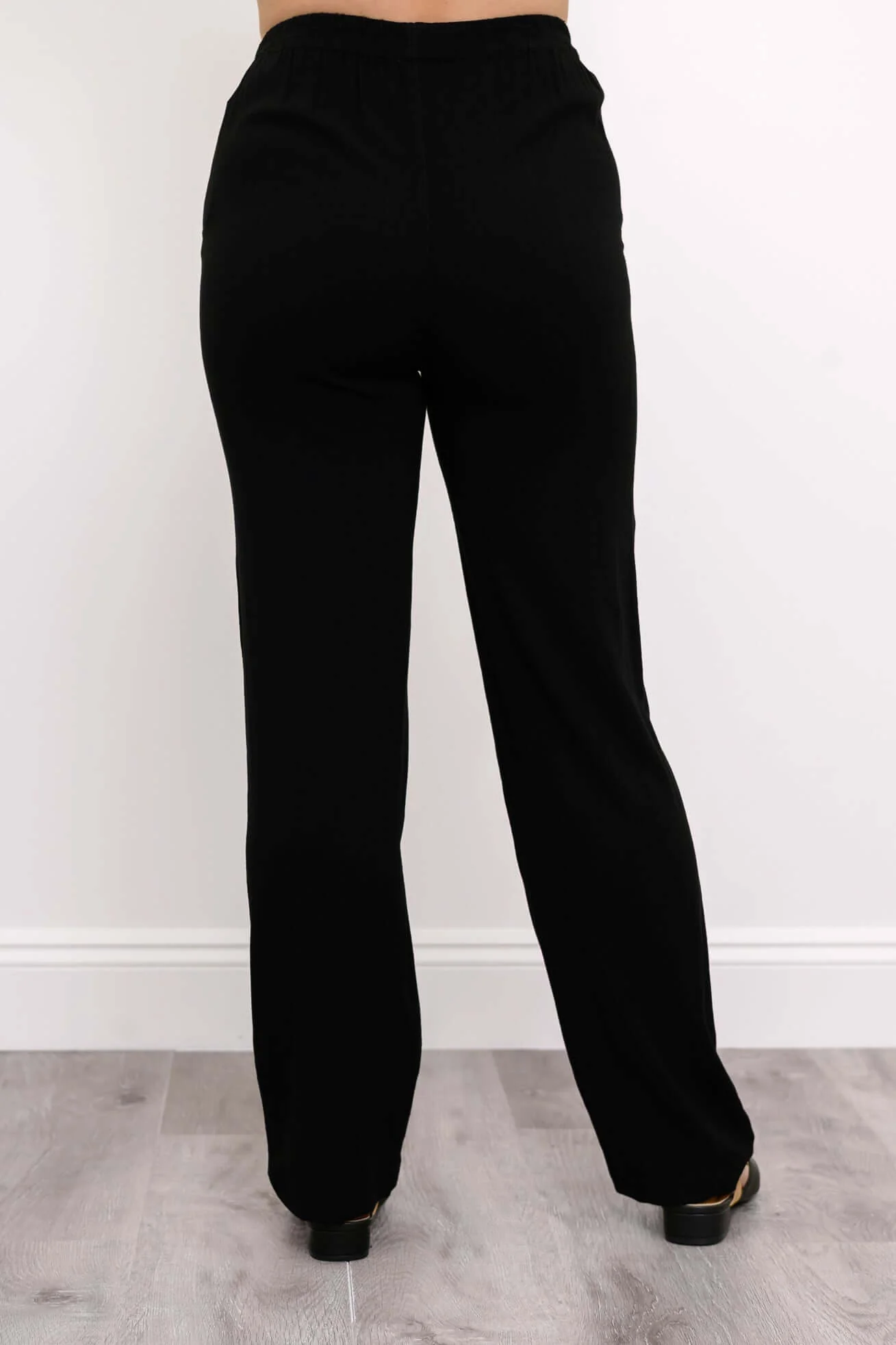 Bella Pant, Black, Linen Bamboo - Image 3