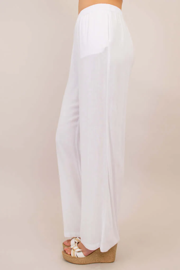 Bella Pant, White, Linen Bamboo - Image 6