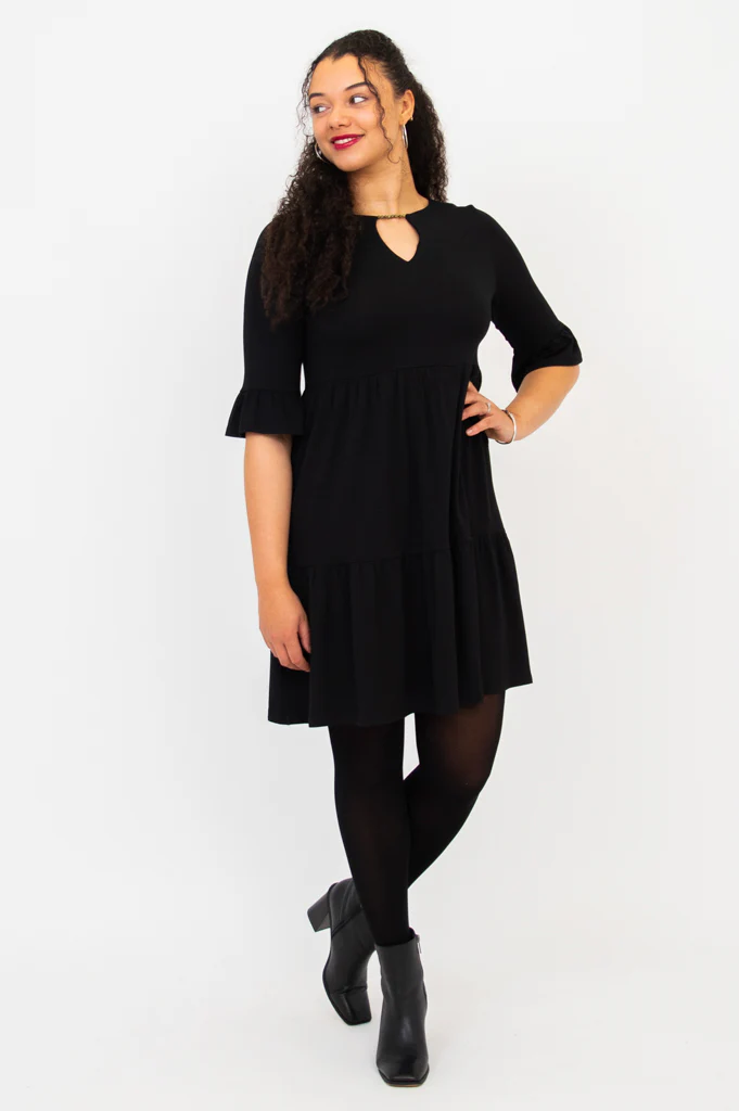 Bernadette Dress, Black, Bamboo - Final Sale - Image 2