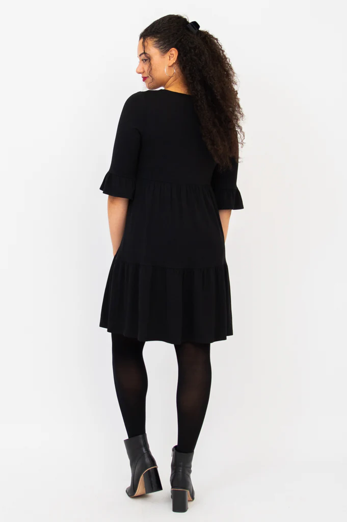 Bernadette Dress, Black, Bamboo - Final Sale - Image 4