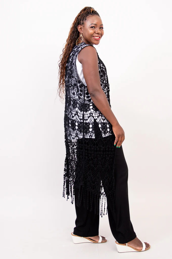 Black Lace Vest - Final Sale - Image 2