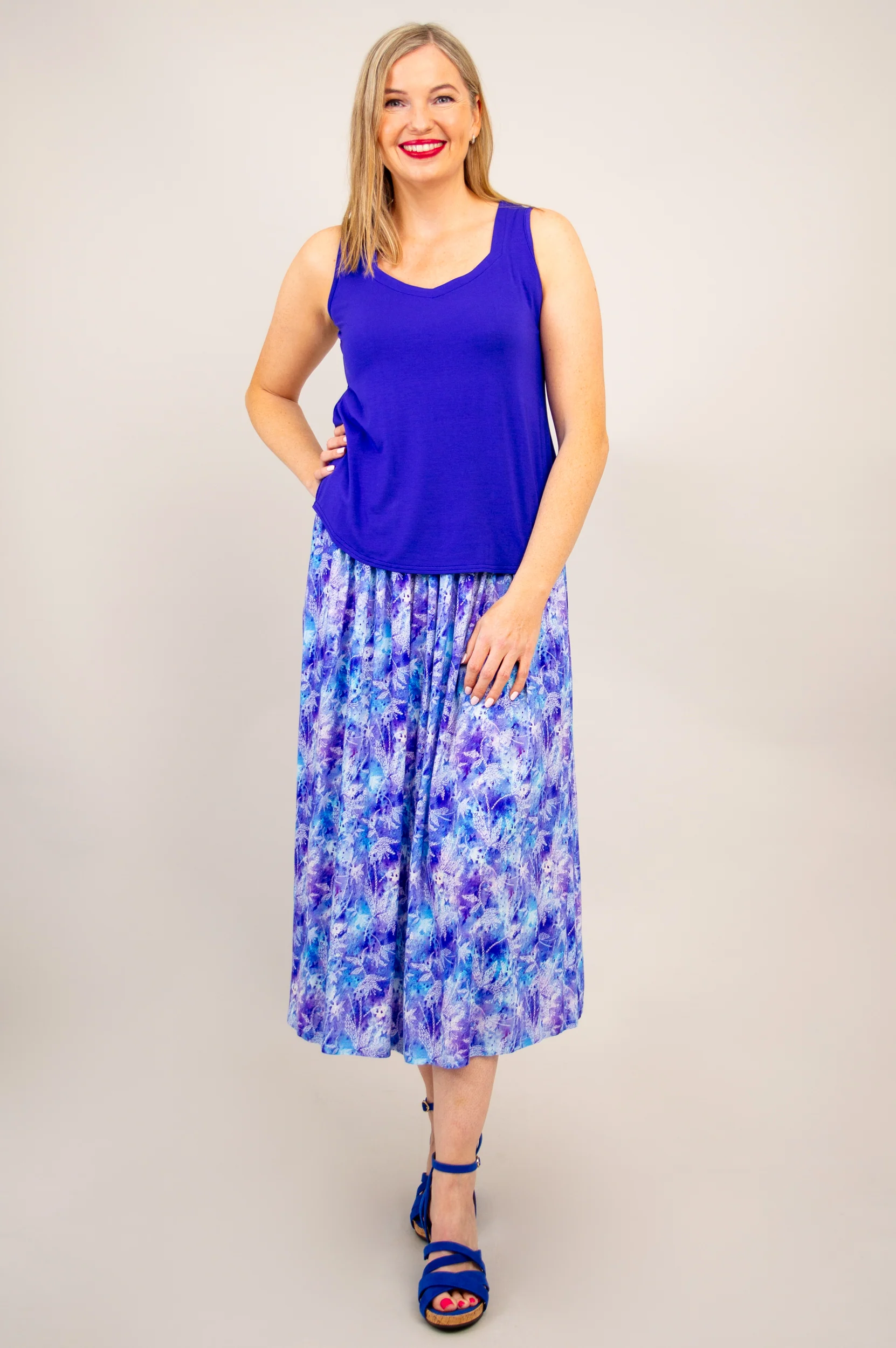 Blythe Skirt, Dotty, Linen Bamboo - Final Sale - Image 2