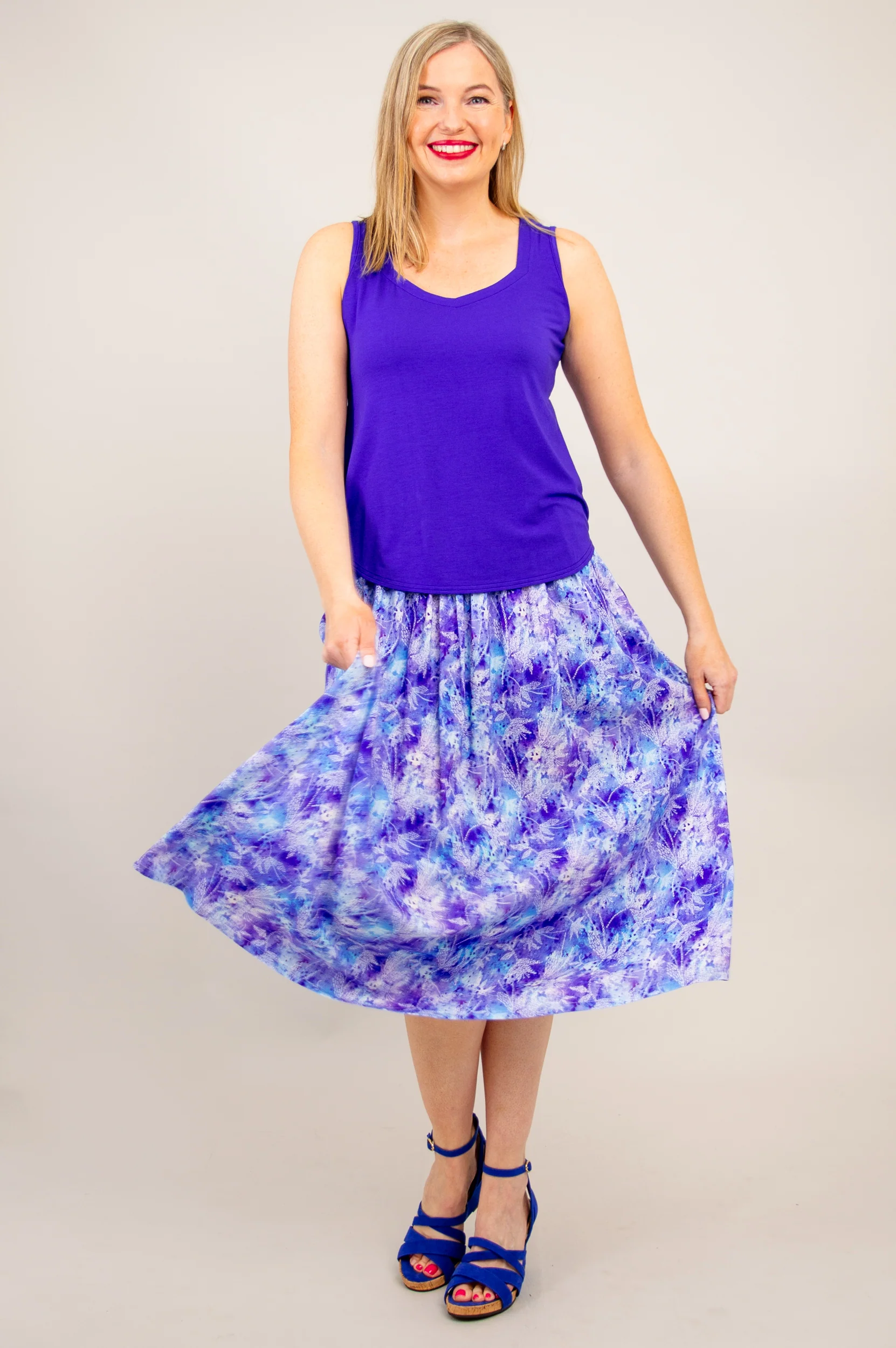 Blythe Skirt, Dotty, Linen Bamboo - Final Sale - Image 4