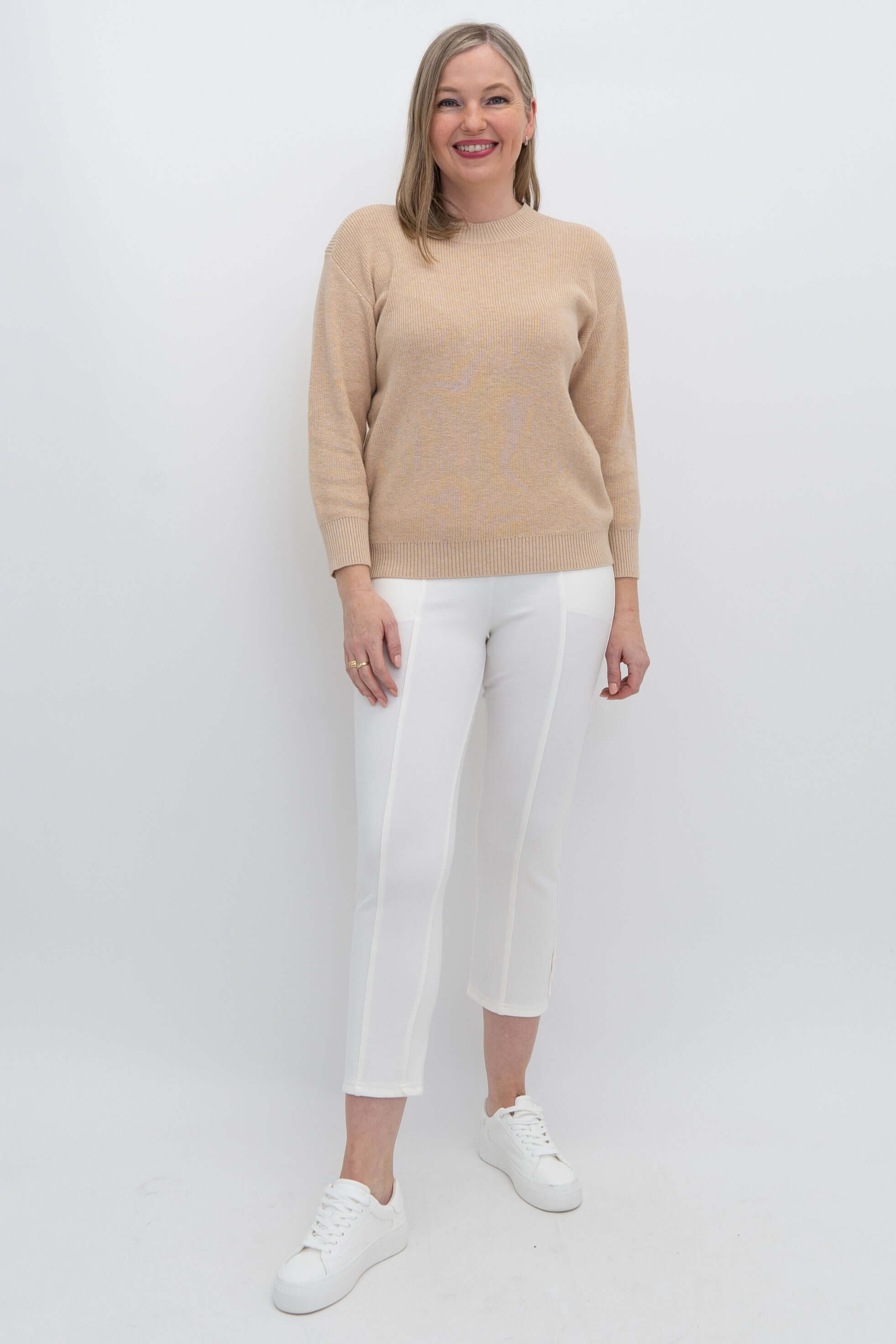 Brooklyn Sweater, Natural, Cotton - Image 2
