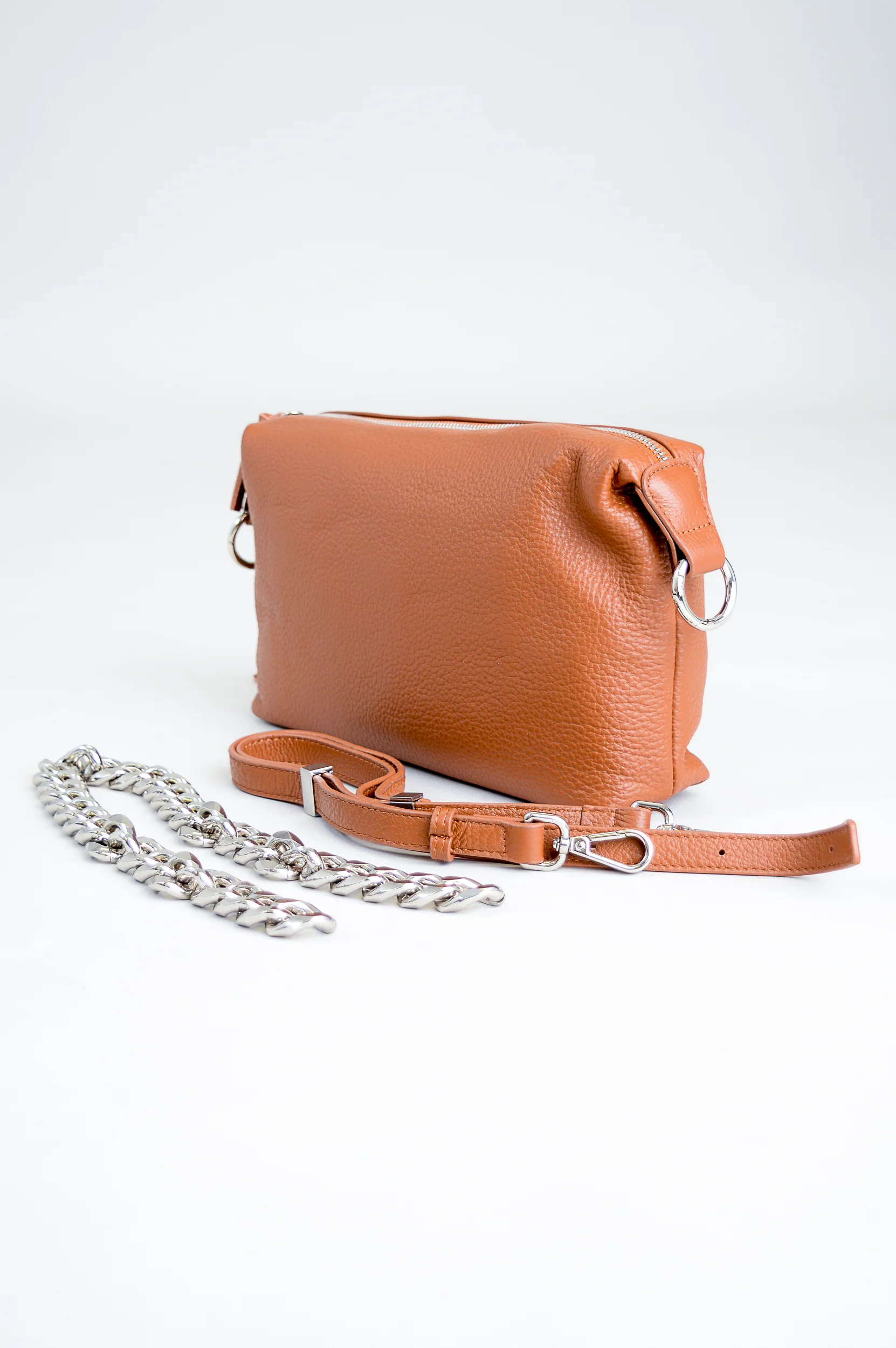 Jill Handbag, Brown, Leather - Image 4