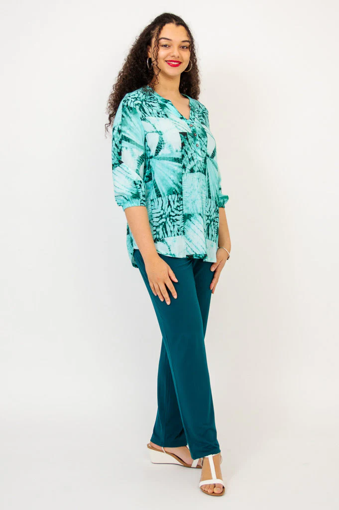 Carly Top, Shibori, Linen Bamboo - Final sale - Image 3