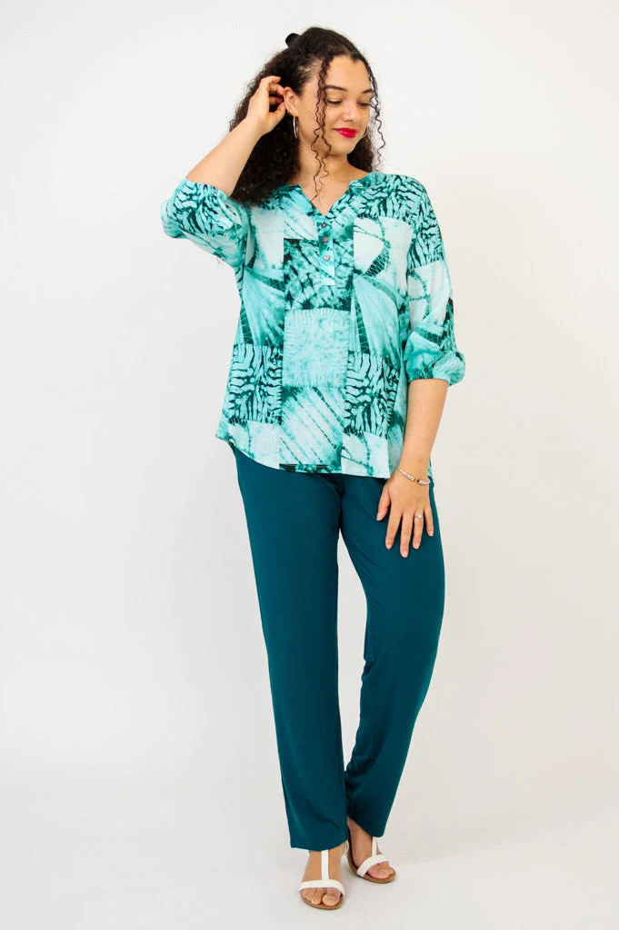 Carly Top, Shibori, Linen Bamboo - Final sale - Image 7