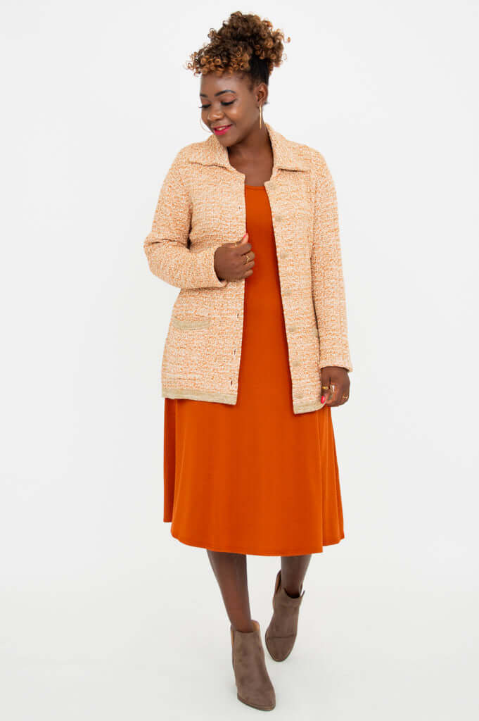 Chanel Cardigan, Chai Spice, Cotton - Final Sale - Image 3