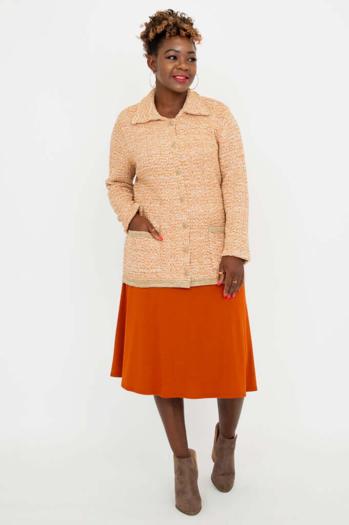 Chanel Cardigan, Chai Spice, Cotton - Final Sale - Image 6