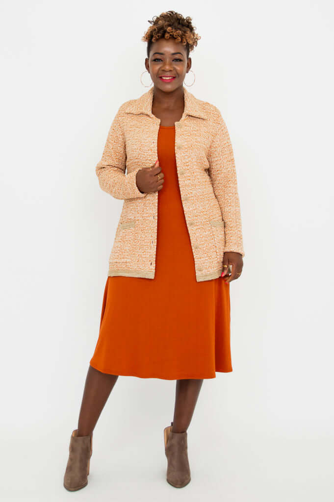 Chanel Cardigan, Chai Spice, Cotton - Final Sale - Image 7