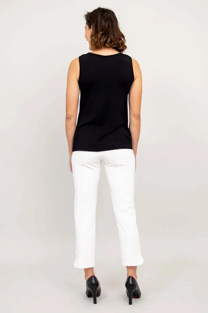 Charisse Tank, Black, Bamboo - Image 4