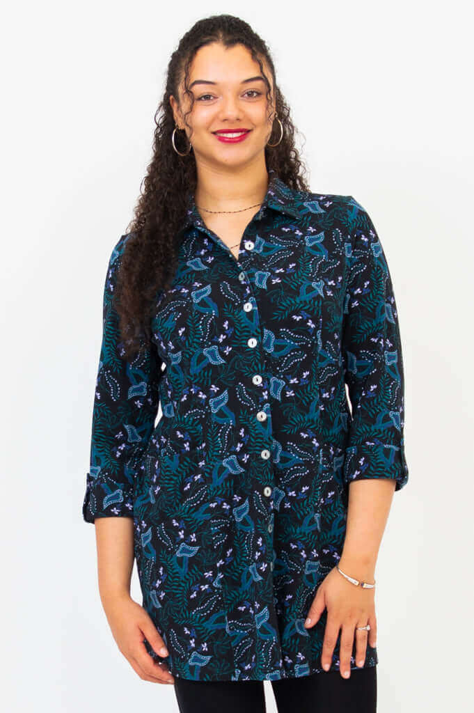 Charlie Tunic, Fantasy, Bamboo - Final Sale - Image 2