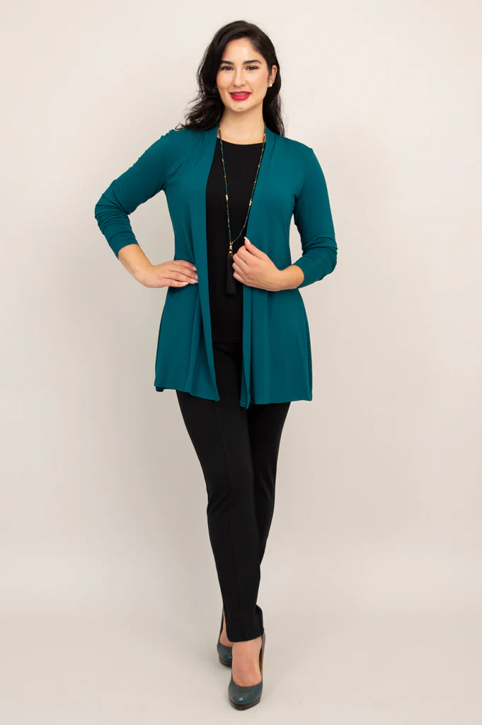 Chopra Jacket, Teal, Bamboo - Image 7