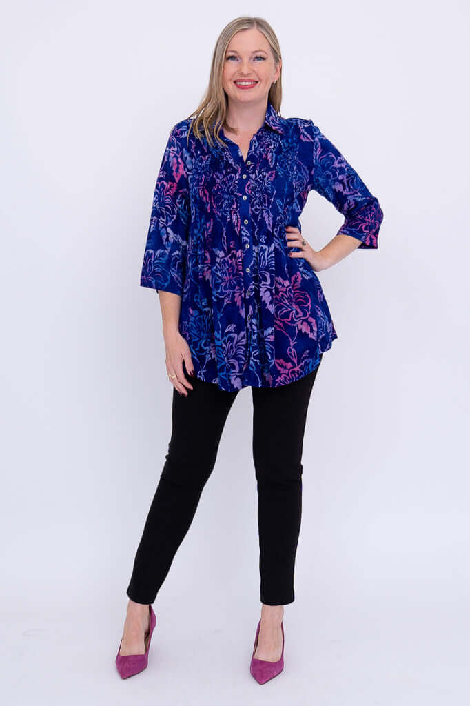 Cindy 3/4 Sleeve Top, Sunrise - Image 4