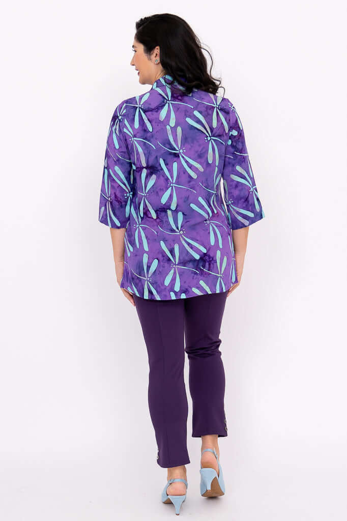 Cindy 3/4 Sleeve Top, Waterloo - Final Sale - Image 5