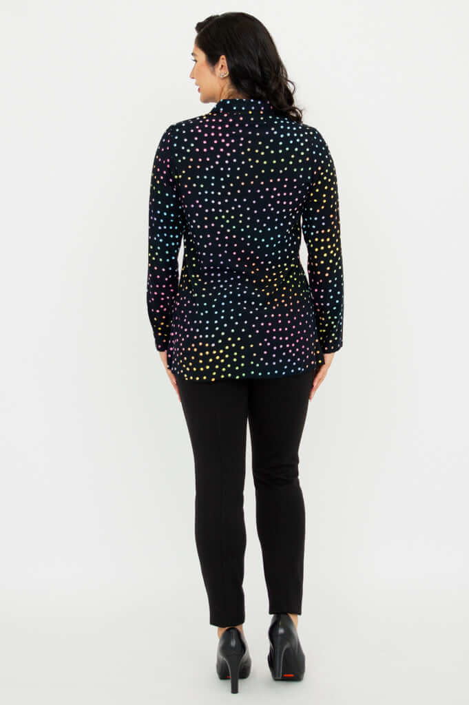 Cindy L/S Blouse, Rainbow - Image 5