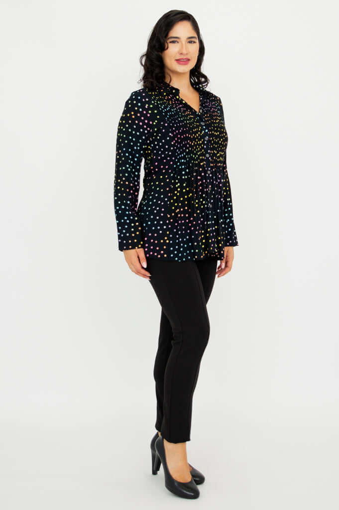 Cindy L/S Blouse, Rainbow - Image 6