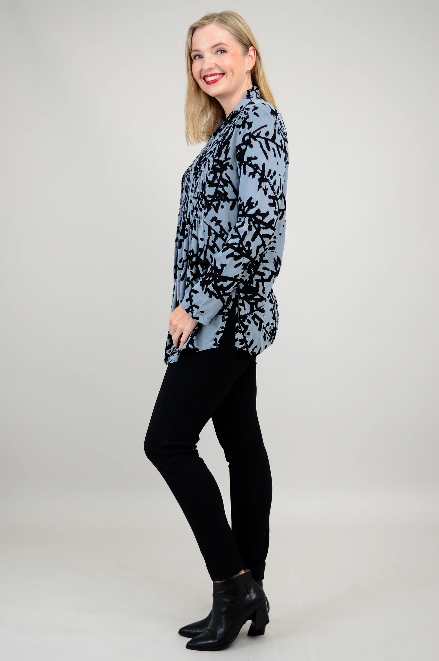 Cindy L/S Blouse, Lisbon Bloom - Final sale - Image 4
