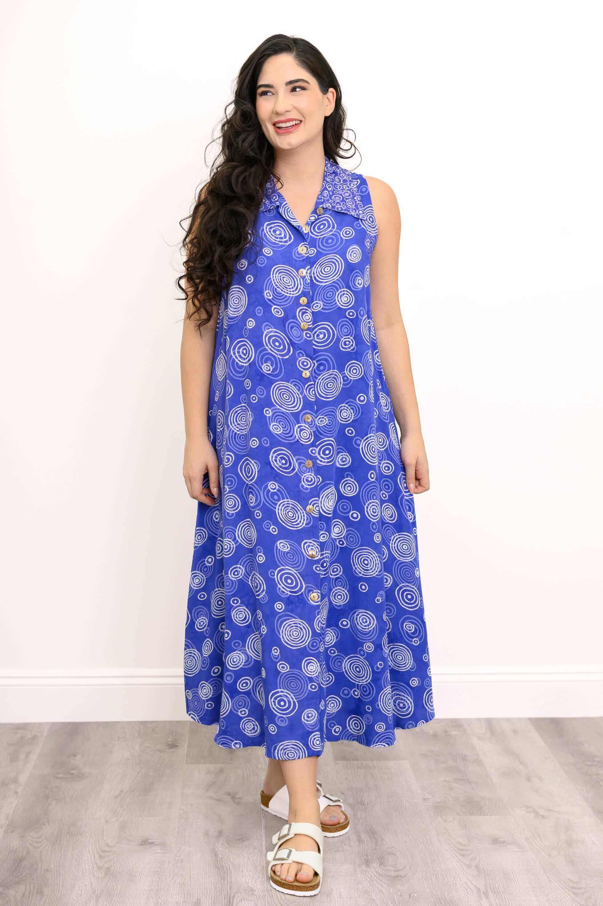 Cissy Dress, Purple Bubbles - Image 2