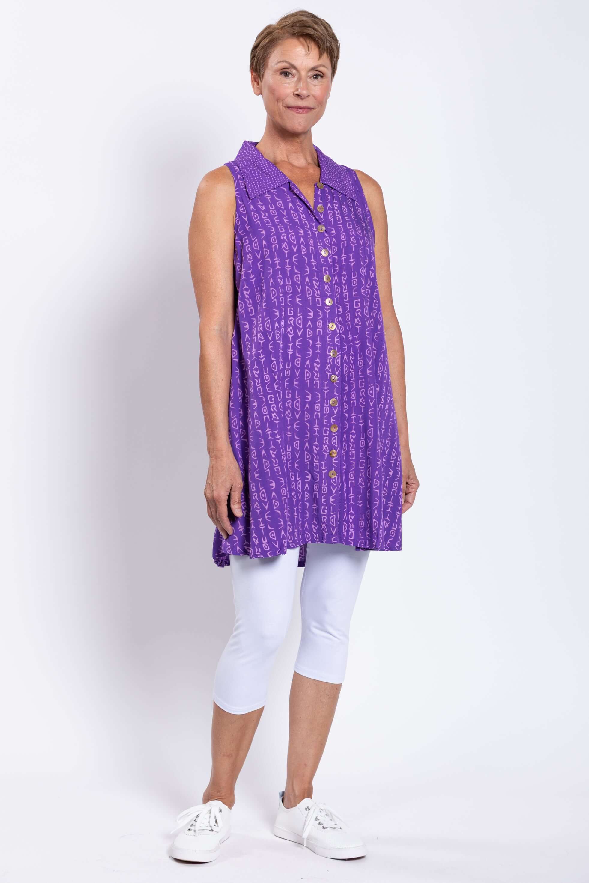Cissy Tank, Purple Love Gratt - Image 3