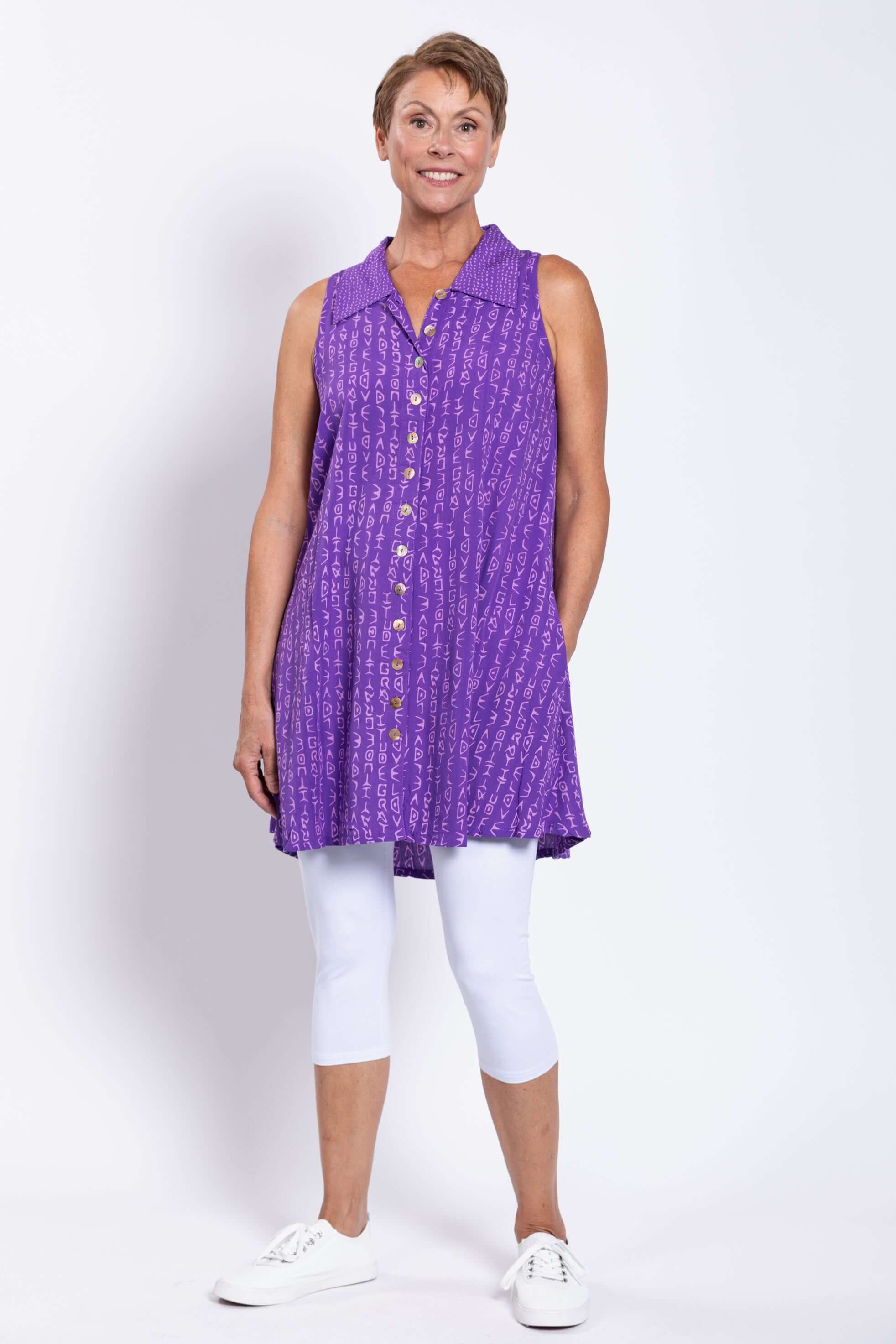 Cissy Tank, Purple Love Gratt - Image 4